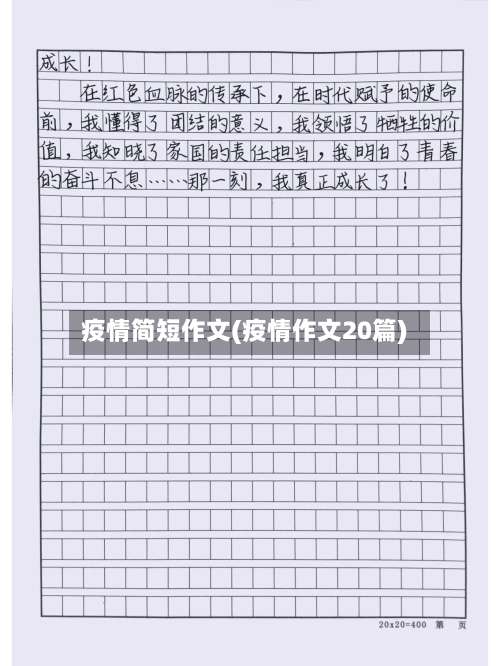 疫情简短作文(疫情作文20篇)
