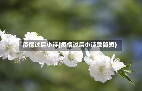 疫情过后小诗(疫情过后小诗歌简短)